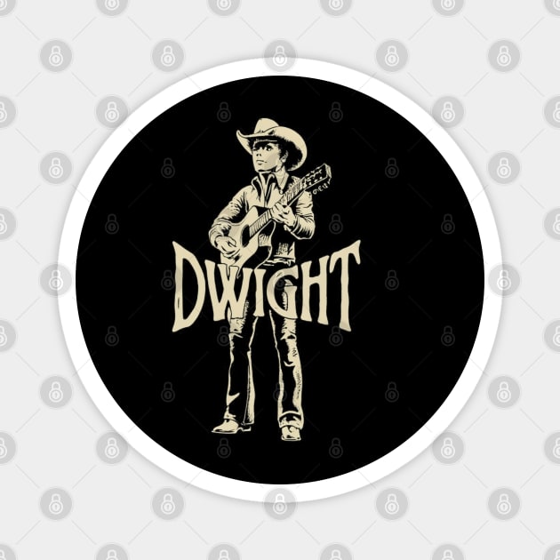 Dwight Yoakam Playing Guitar Magnet by Aldrvnd